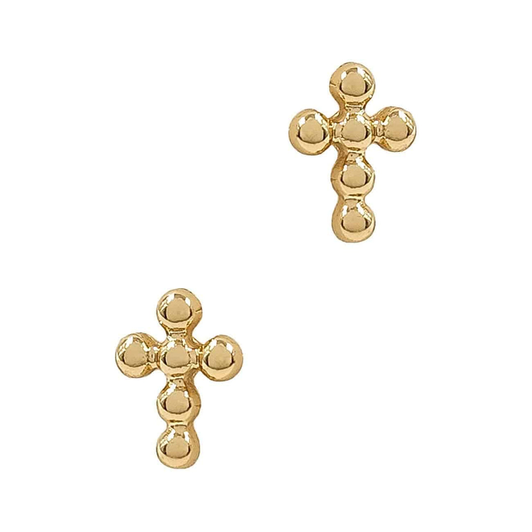 Cross .5" Stud Earrings