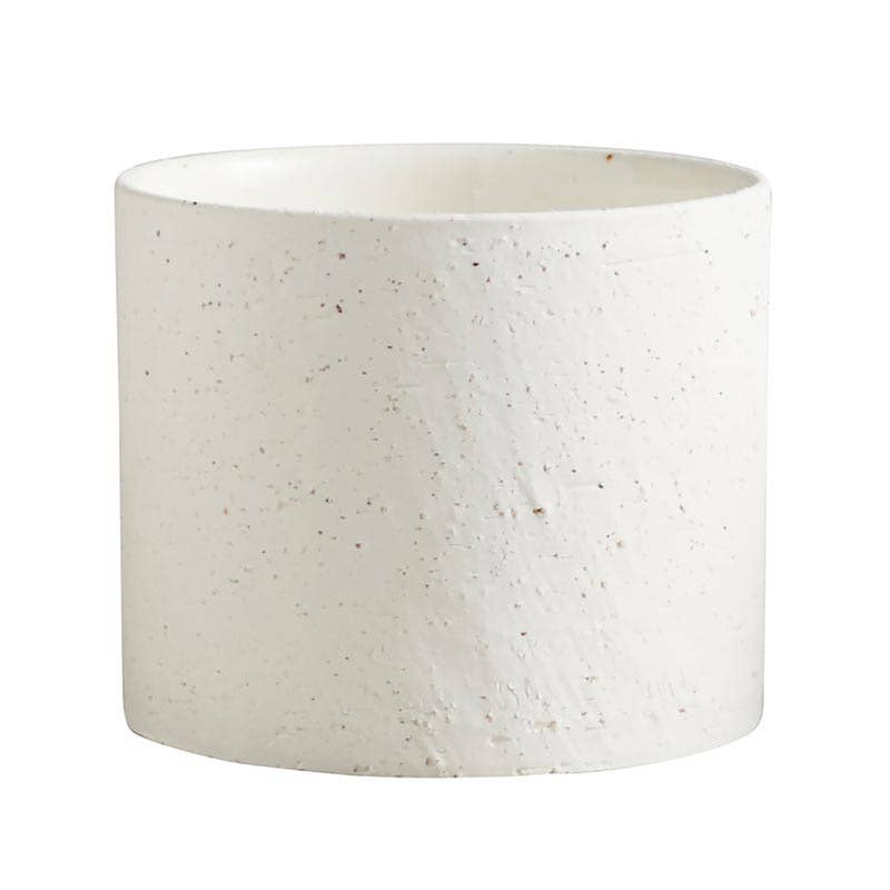 White Round Pot MD