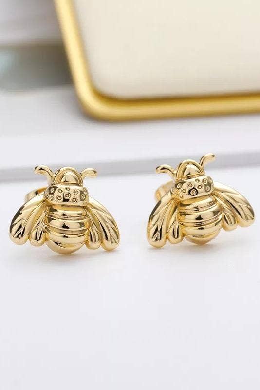 Bumble Bee Stud Earrings