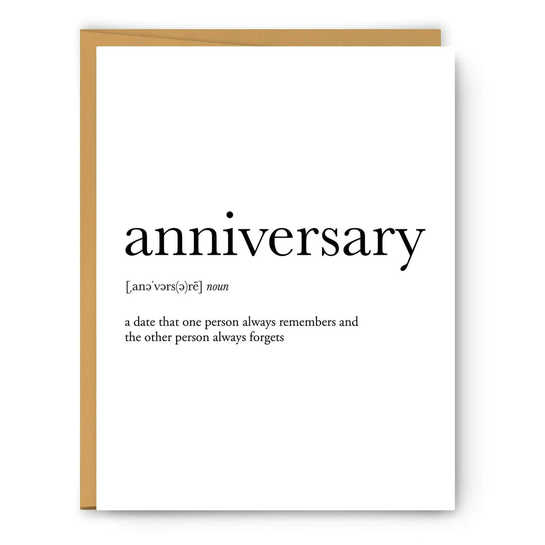 Anniversary Definition - Greeting Card