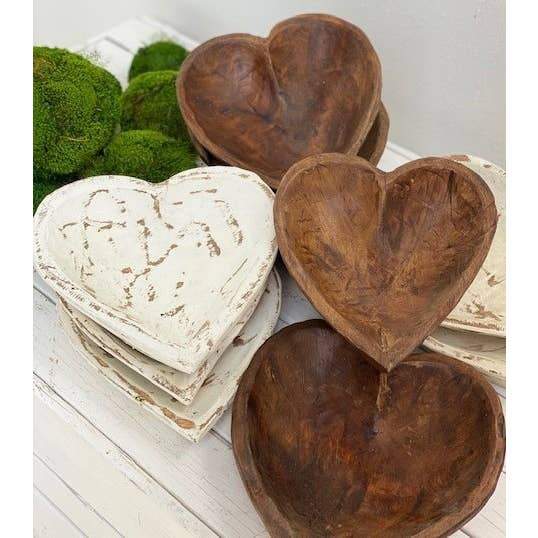 Large Heart Dough Bowl