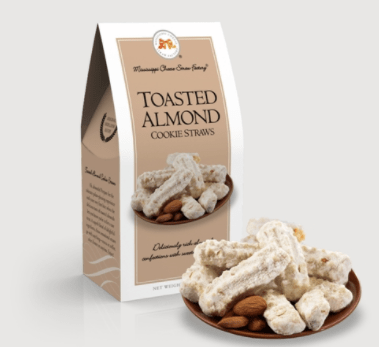 Toasted Almond Cookie Straws