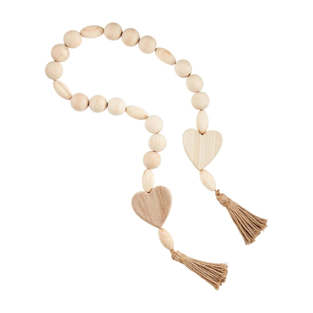 Heart Wood Beads