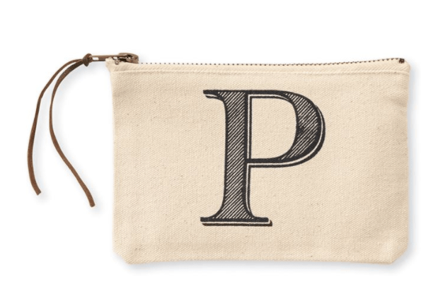 SALE- Initial Cosmetic Pouches