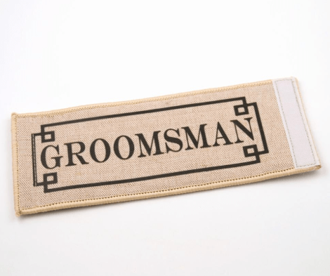 Groomsman Jute Can Cooler