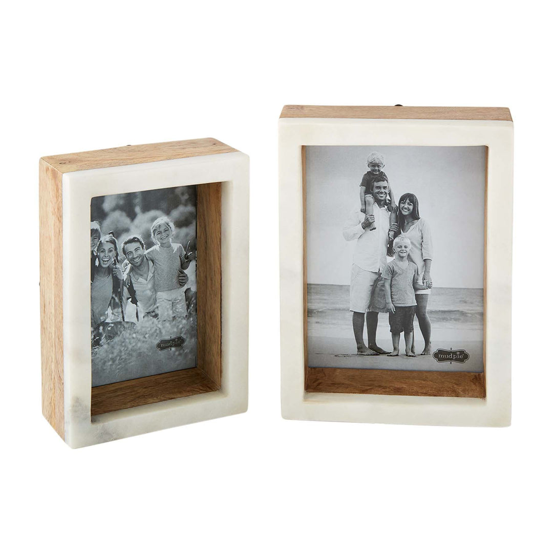 Wood Marble Shadow Frame