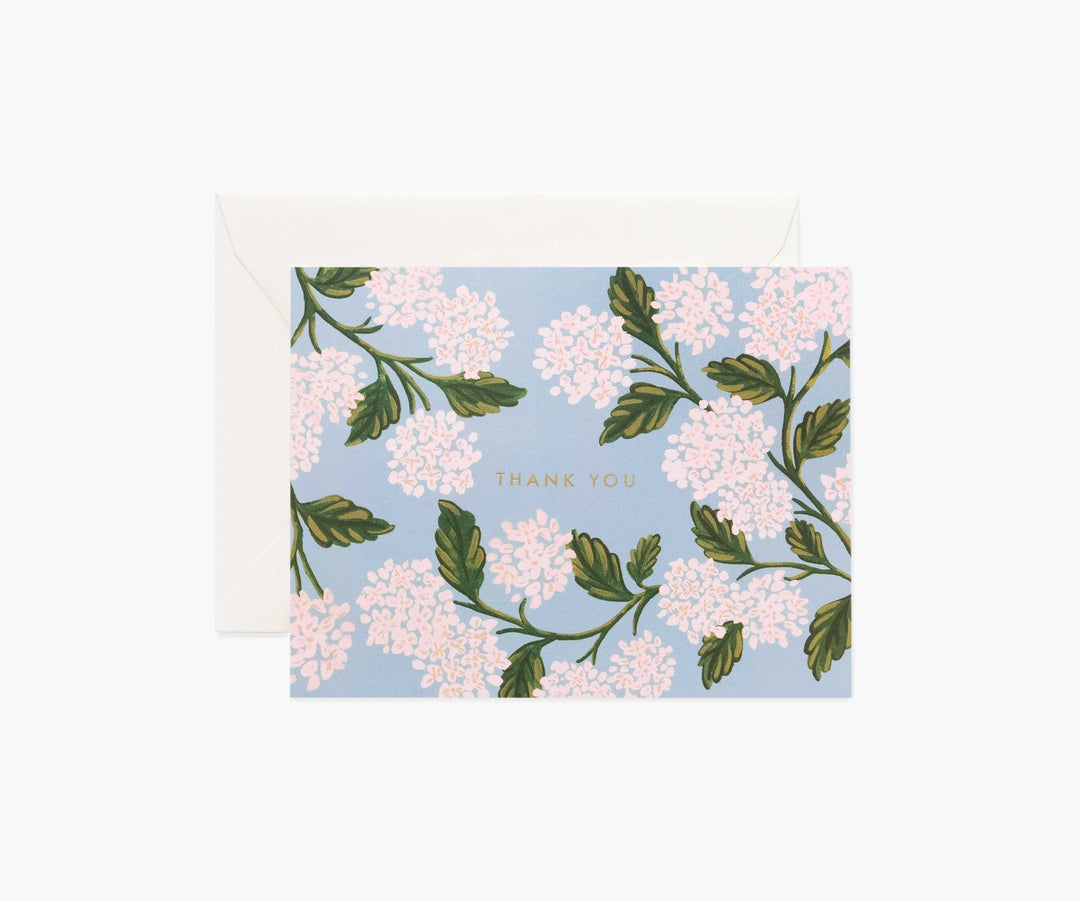 Rifle Paper Hydrangea Thank You Card