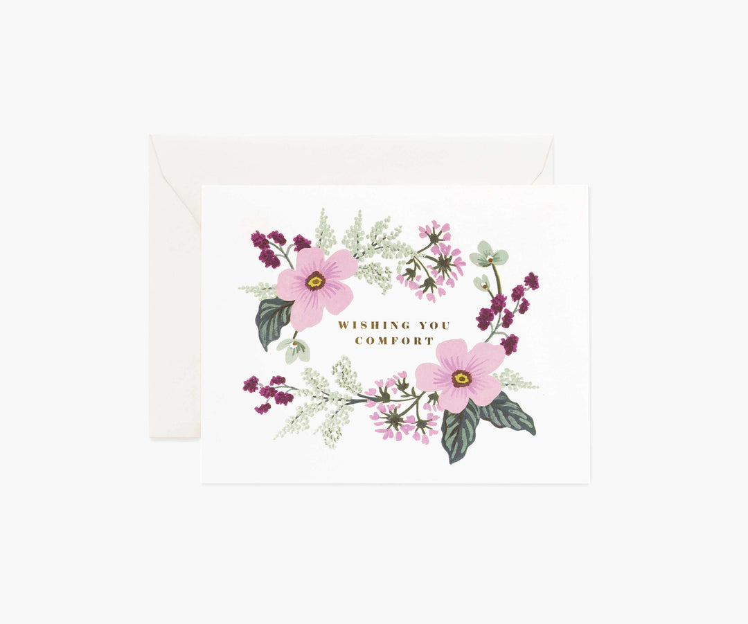 Rifle Paper Wishing You Comfort Bouquet Card