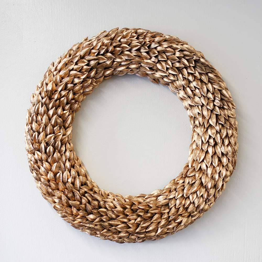 Gold Leavenworth Wreath