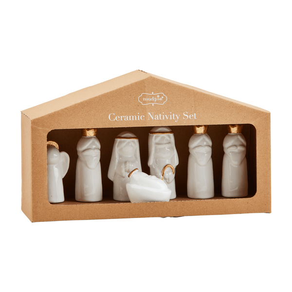 Boxed Ceramic Nativity Set