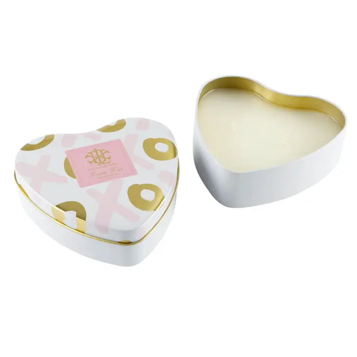 Lux Lover's Lane Heart Tin Candle - Bloom and Petal