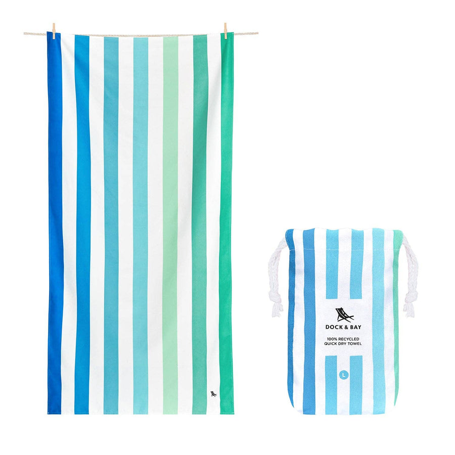 Dock & Bay Quick Dry Large Towel - Summer - Endless River - Bloom and Petal