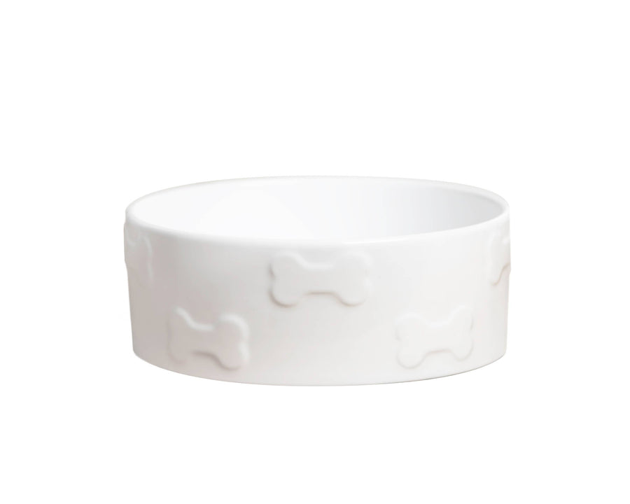 Manor White Pet Bowl - Bloom and Petal