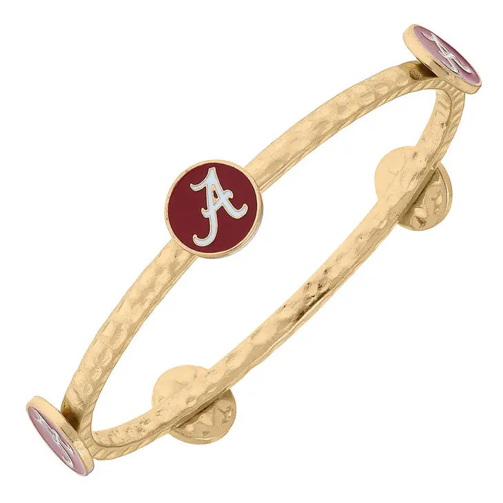 Alabama Logo Bangle Bracelet - Bloom and Petal