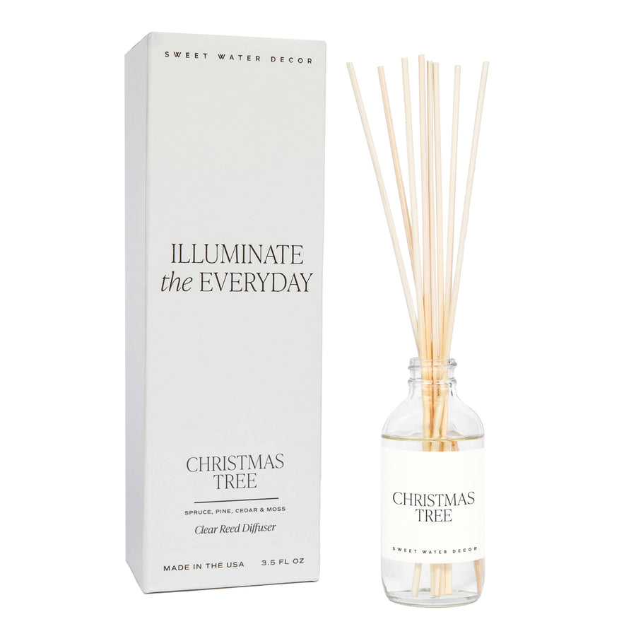 Christmas Tree Clear Reed Diffuser - Bloom and Petal