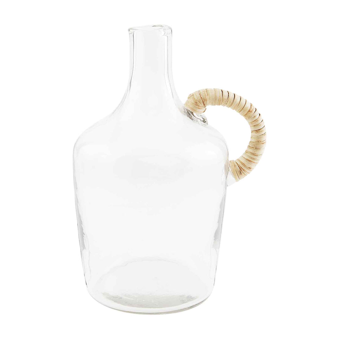 Small Glass Jug with Wicker Handle - Bloom and Petal