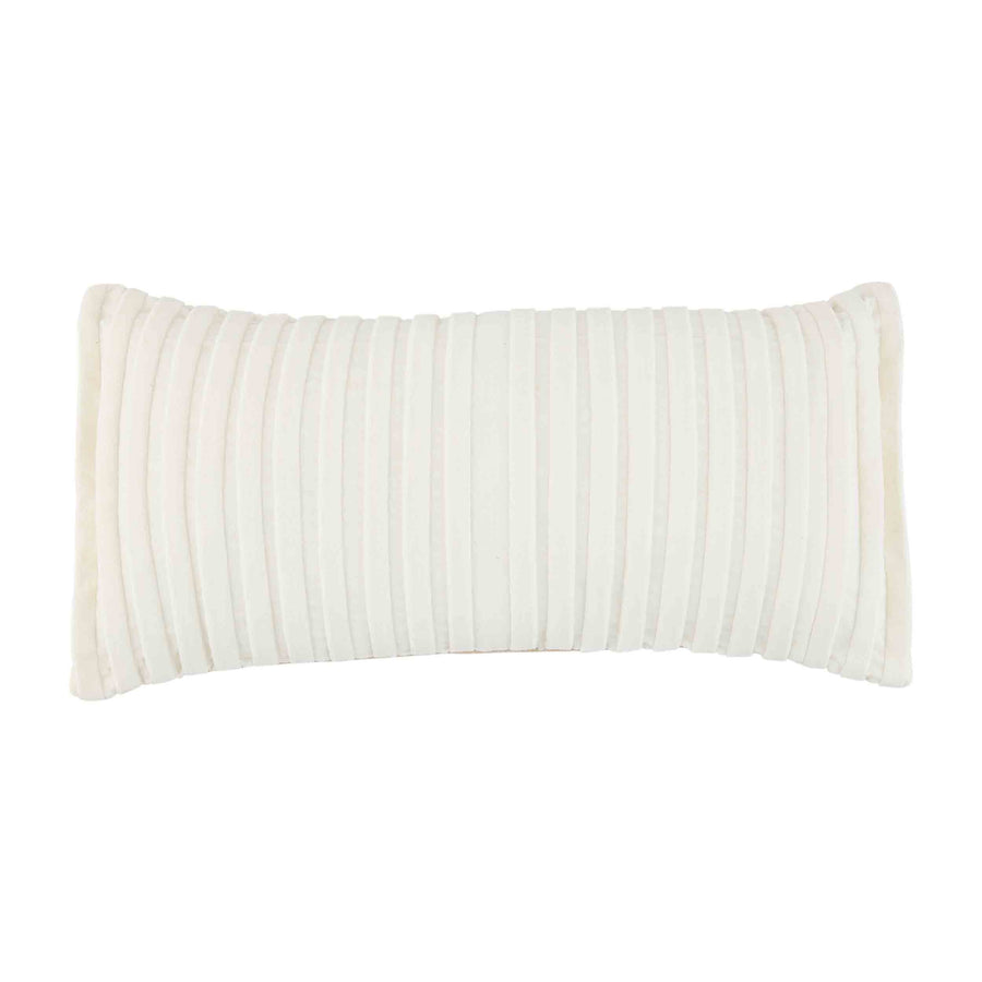 Lumbar Pleated Velvet Pillow - Bloom and Petal