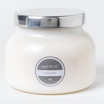 Volcano White Signature Jar Candle by Capri Blue - Bloom and Petal