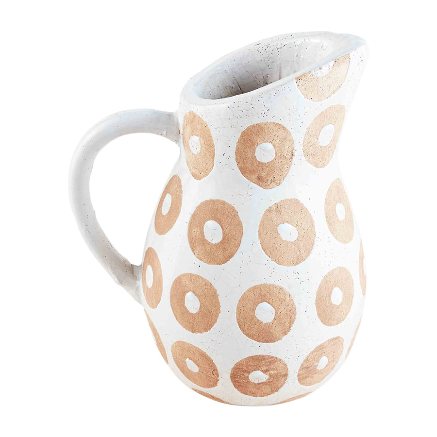 White Dot Pitcher - Bloom and Petal