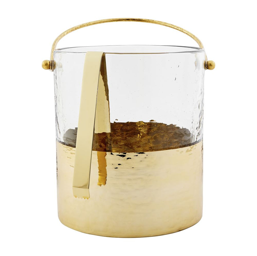 Gold Hammered Glass Ice Bucket - Bloom and Petal