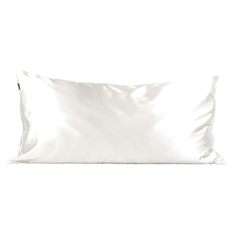 Kitsch Ivory Satin Pillow Case- King - Bloom and Petal