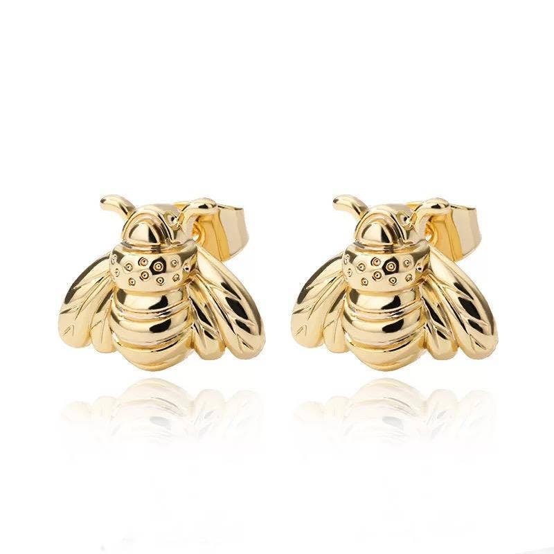 Bumble Bee Stud Earrings - Bloom and Petal