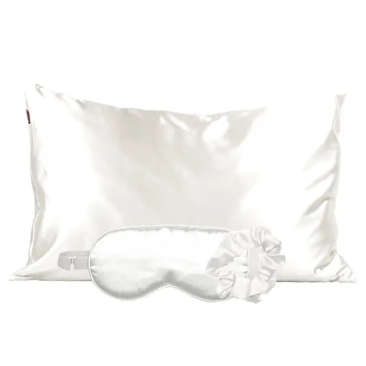 Kitsch Satin Sleep Set- Ivory - Bloom and Petal
