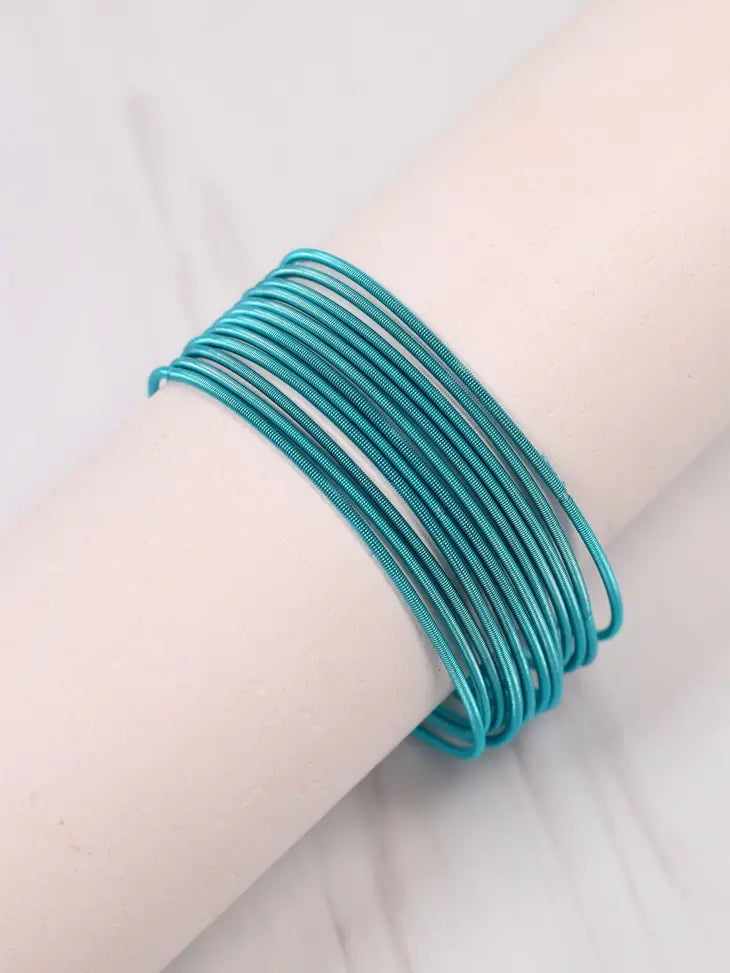 Athene Stretch Bracelet Set- Turquoise