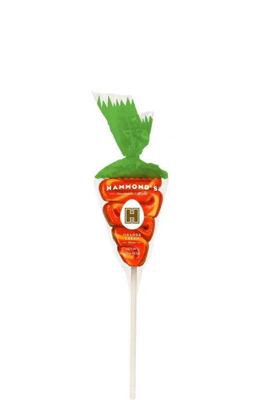Hammond's Easter Carrot Orange Cream Lollipop - Bloom and Petal