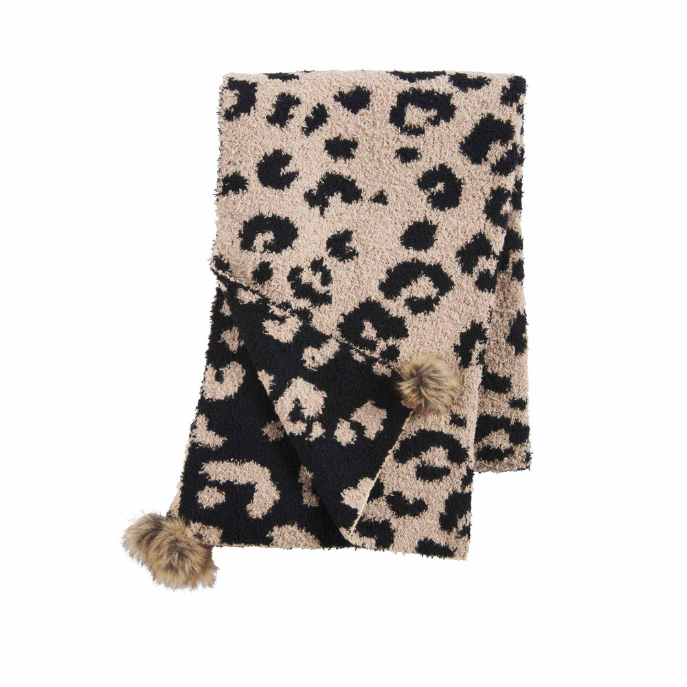 Leopard Chenille Scarfs - Bloom and Petal