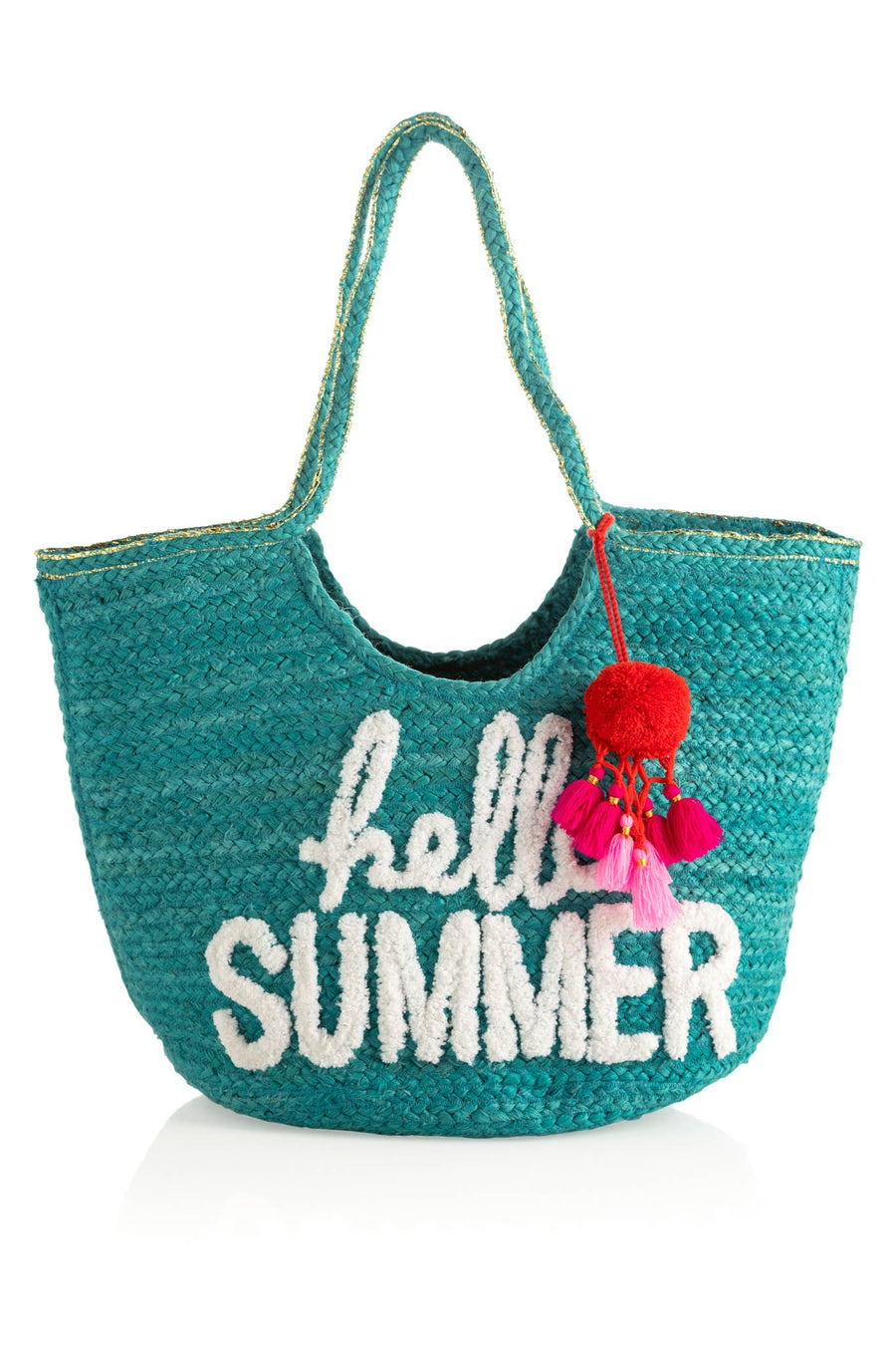 Hello Summer Tote, Turquoise - Bloom and Petal