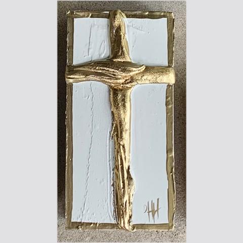 Gold Cross Art by DHH Designs - Bloom and Petal