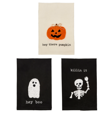 Knotted Halloween Towels