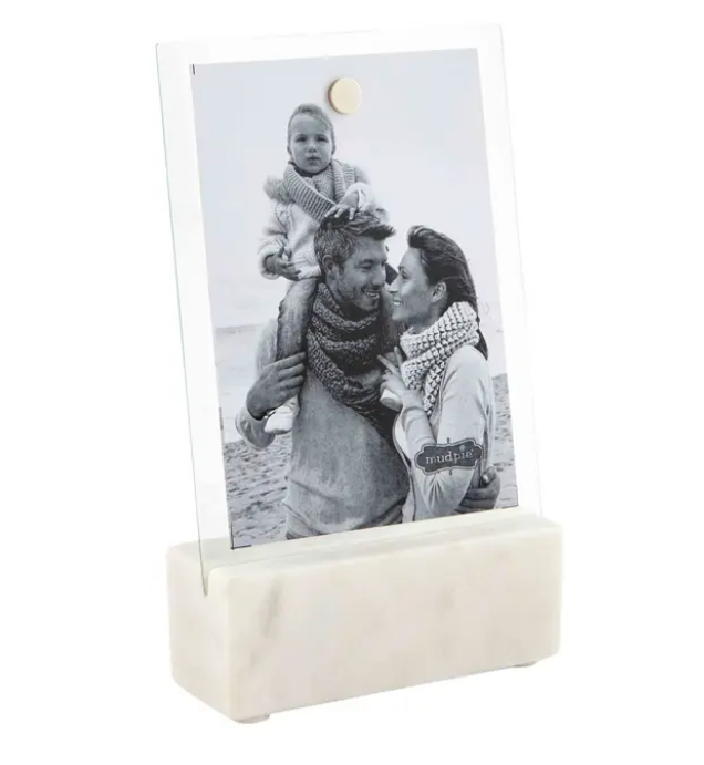 White Marble Stand Frame - Bloom and Petal