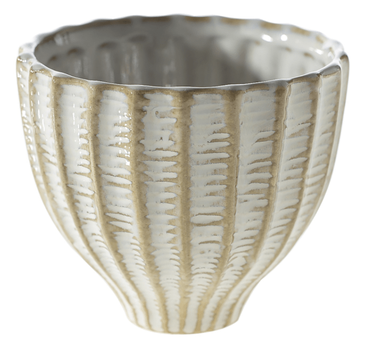 Accent Decor Ceramic Pot Tweed Vase 4" x 3.25"