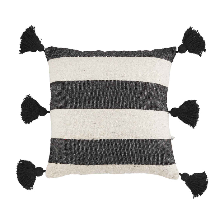 Black Striped Ponchaa Pillows - Bloom and Petal