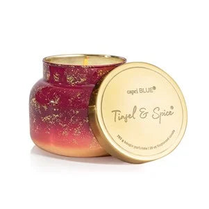 Tinsel & Spice Glimmer Petite Jar, 8 oz - Bloom and Petal