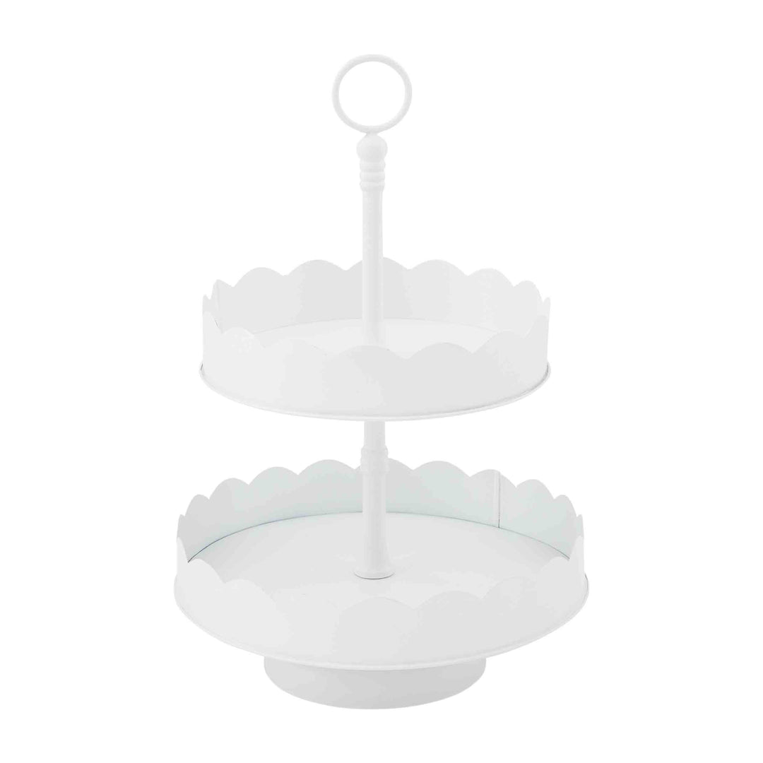 Scalloped Tiered Server - Bloom and Petal