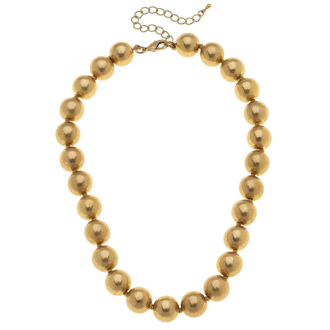 Eleanor Hand-Knotted Ball Bead Necklace