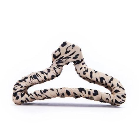 Kitsch Satin Wrapped Claw Clip- Leopard