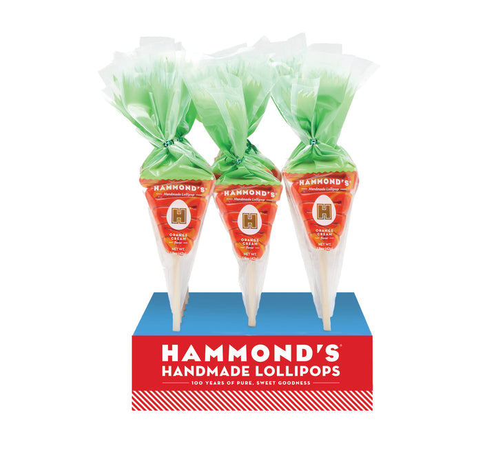 Hammond's Easter Carrot Orange Cream Lollipop - Bloom and Petal