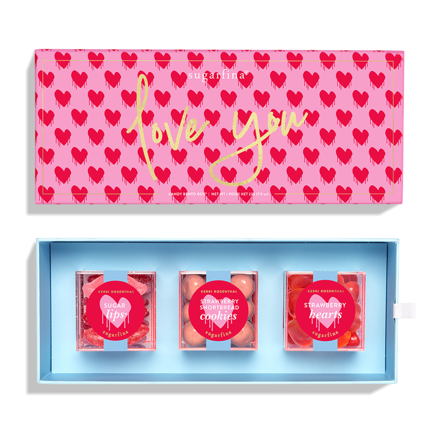 Sugarfina Love You - 3pc Candy Bento Box - Bloom and Petal