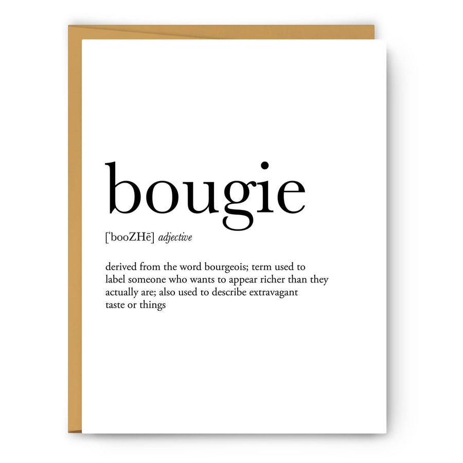 Footnote Greeting Cards Bougie Greeting Card