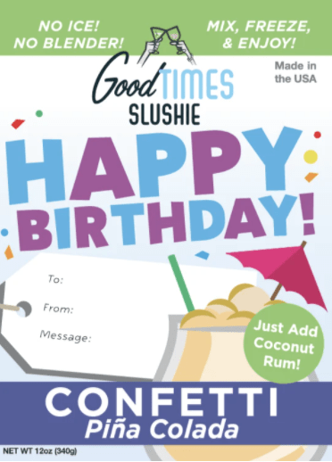 Good Times Slushie Mix Good Times Slushie Mixes Confetti Confetti Collection - Happy Birthday!