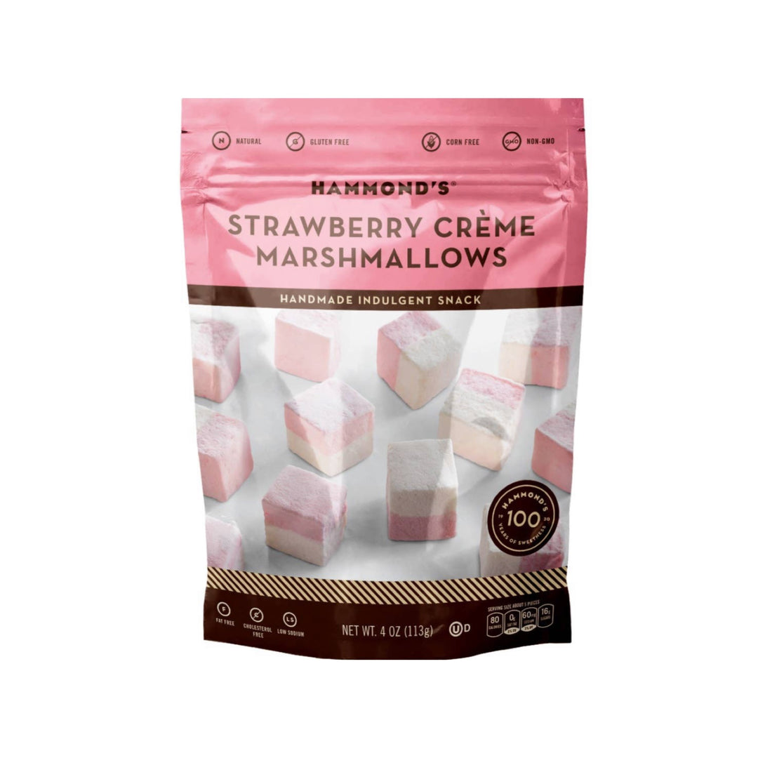 Strawberry Creme Marshmallows By Hammond's 4oz
