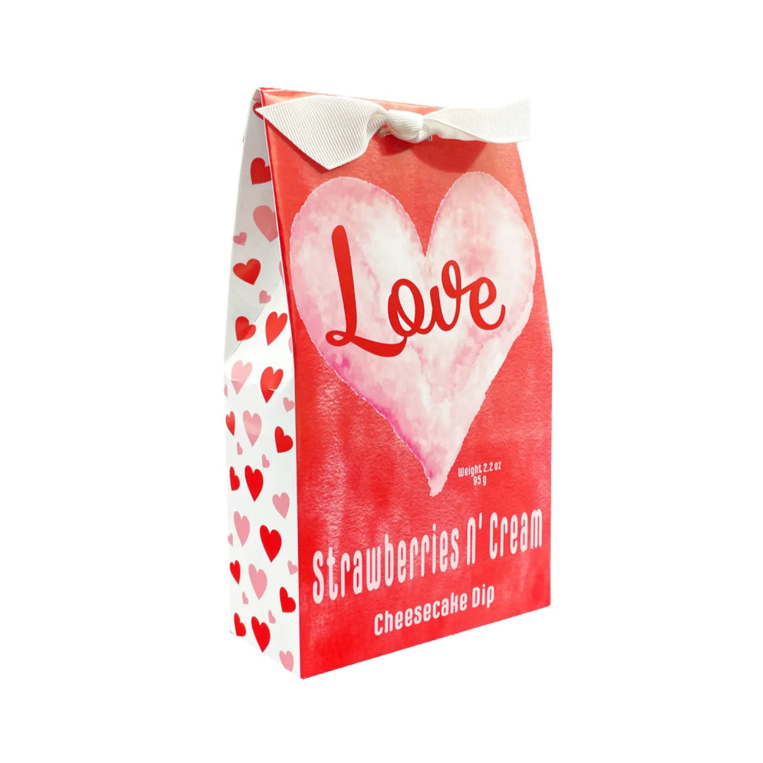 Valentine's Day Strawberries N Cream Cheesecake Dip Gift Box