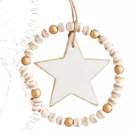 Star Beaded Marble Ornament - Bloom and Petal