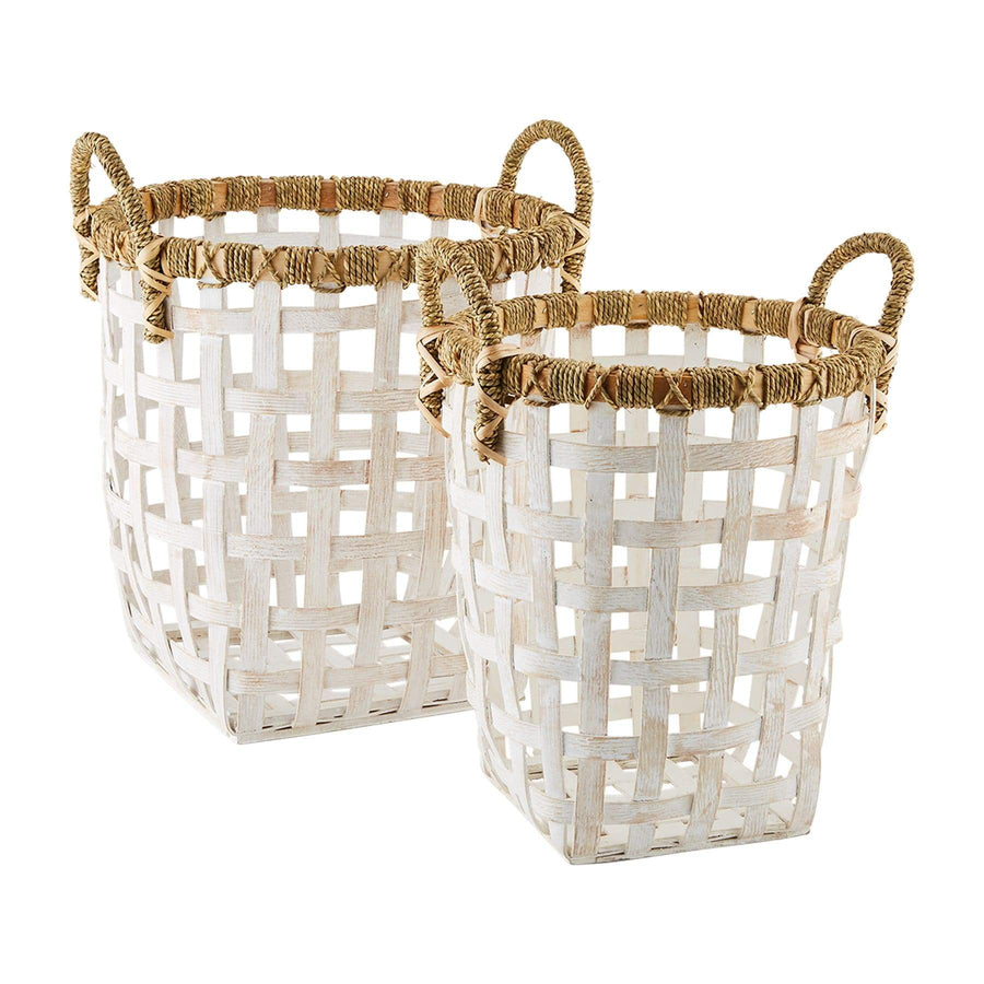Mudpie Basket Rattan Basket Set