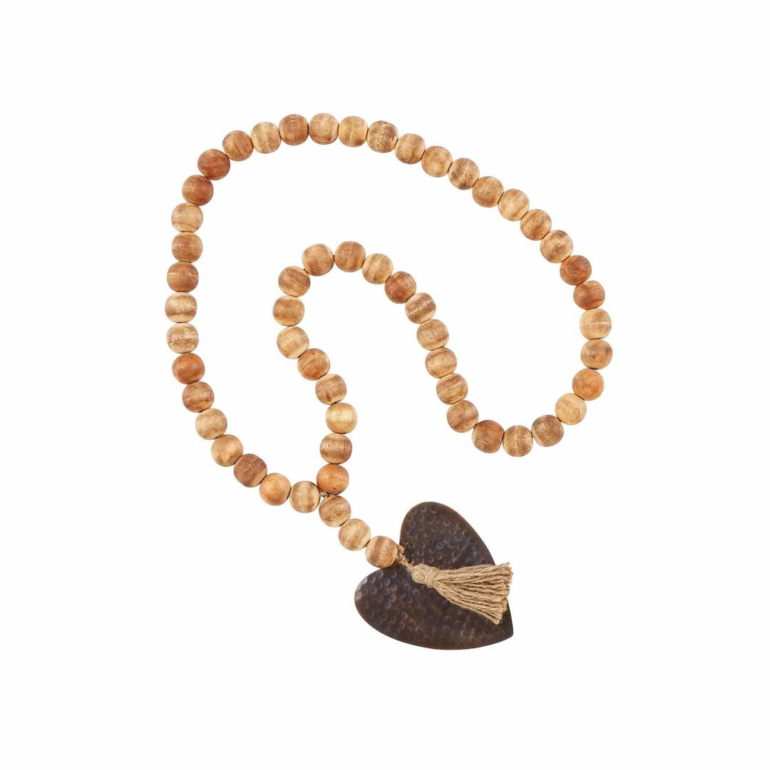 Mudpie Beads Heart Tassel Decor Beads