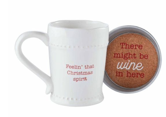 Mudpie Mugs christmas spirit set Christmas Mug & Coaster Sets